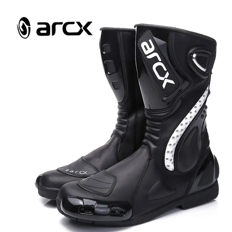 ARCX Men's Cowhide Leather High Fiber Pro Sport Bike Racing Motocross Motorcycle Boots L60150
ARCX Men's Cowhide Leather High Fiber Pro Sport Bike Racing Motocross Motorcycle Boots L60150