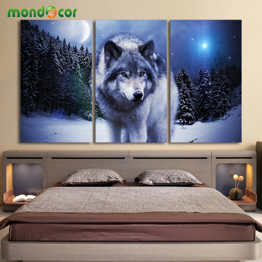 Mondecor Nordic Canvas Art Painting Lone wolf Print Animal Wall Art Poster Living Room Home Decor Painting unframed 30*50cm*3pcs
Mondecor Nordic Canvas Art Painting Lone wolf Print Animal Wall Art Poster Living Room Home Decor Painting unframed 30*50cm*3pcs