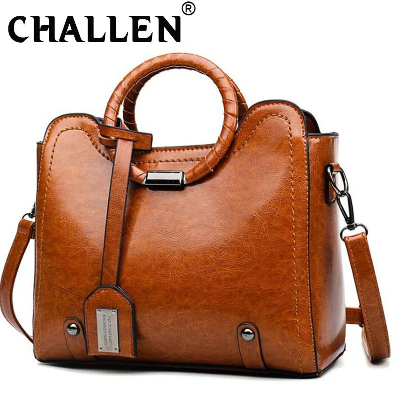 Fashion Women Handbags Oil Wax Leather Large Capacity Tote Bag Casual Pu Leather women Messenger bag Women Shoulder Bag A42-84
Fashion Women Handbags Oil Wax Leather Large Capacity Tote Bag Casual Pu Leather women Messenger bag Women Shoulder Bag A42-84