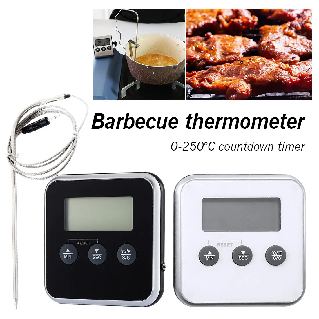 Microwave thermometer with alarm function Digital Oven Thermometer with probe Water Milk Temperature Cooking Tools
Microwave thermometer with alarm function Digital Oven Thermometer with probe Water Milk Temperature Cooking Tools