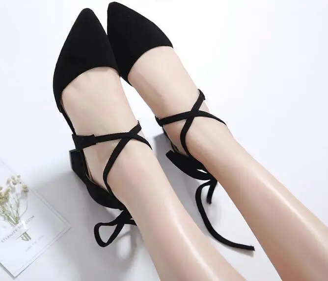 2017 Spring and Autumn Korean version of the new tip shallow mouth high heels suede small 32 long with large size shoes 41
2017 Spring and Autumn Korean version of the new tip shallow mouth high heels suede small 32 long with large size shoes 41