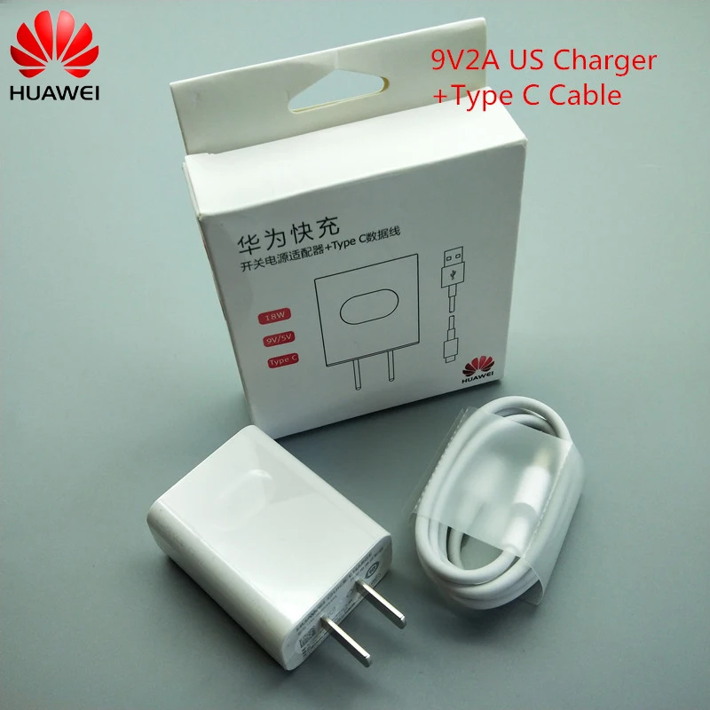 Original Huawei Wall Charger 9V 2A US fast Quick adapter 100CM Type C Cable Data Sync for P9 P9 Plus Honor 8 V8 V9 P10 P20 lite
Original Huawei Wall Charger 9V 2A US fast Quick adapter 100CM Type C Cable Data Sync for P9 P9 Plus Honor 8 V8 V9 P10 P20 lite