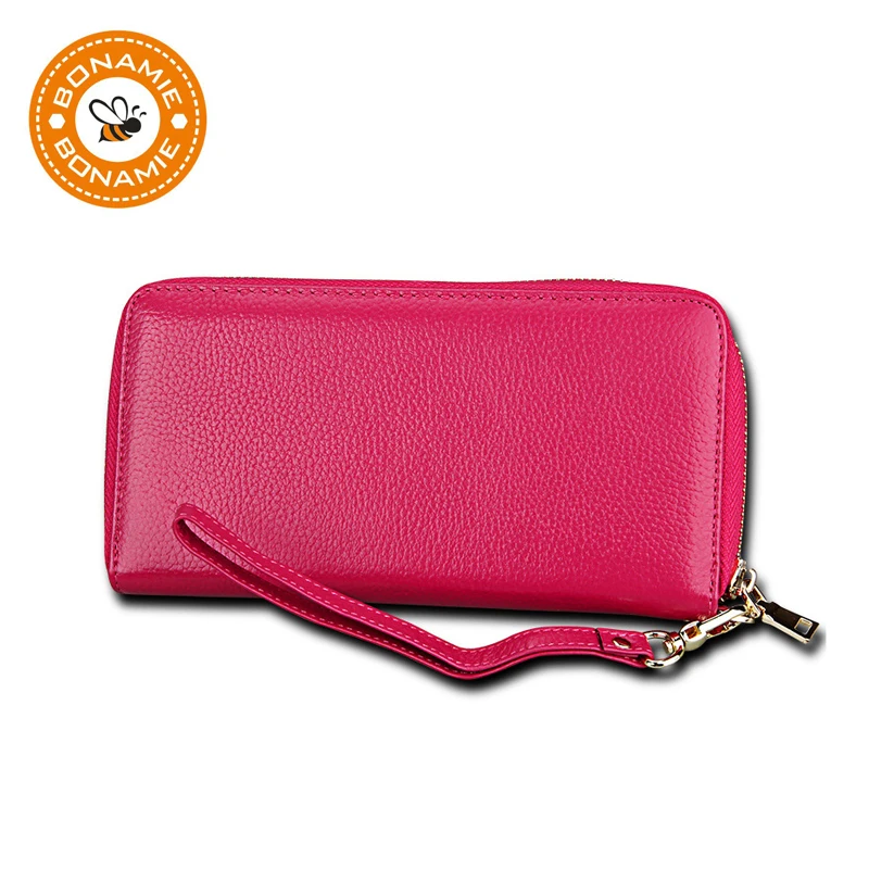BONAMIE Genuine Leather Women Clutch Wallet Luxury RFID Credit Card Holder Candy Color Lady Long Purse Wallets Coin Purse Red
BONAMIE Genuine Leather Women Clutch Wallet Luxury RFID Credit Card Holder Candy Color Lady Long Purse Wallets Coin Purse Red