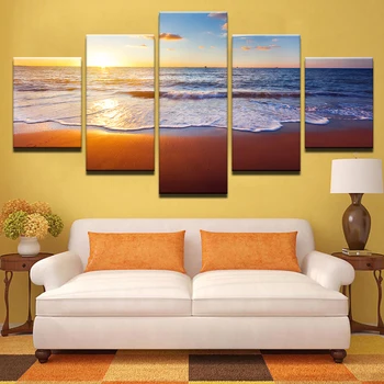 Abstract Canvas Art Poster Style Wall Seaview Pictures 5 Panel Sunrise Landscape For Living Room Cuadros Modern Decor Paintings
Abstract Canvas Art Poster Style Wall Seaview Pictures 5 Panel Sunrise Landscape For Living Room Cuadros Modern Decor Paintings