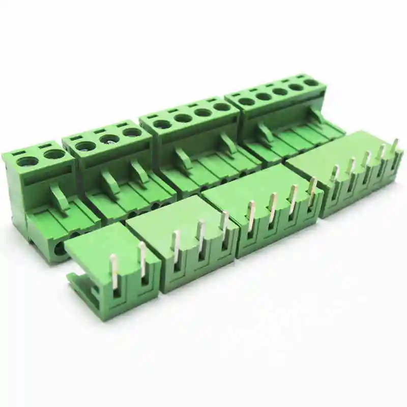 5.08 mm Pitch PCB Pluggable Screw Terminal Blocks, Plug + Angle Pin Socket 2 pin to 12pin
5.08 mm Pitch PCB Pluggable Screw Terminal Blocks, Plug + Angle Pin Socket 2 pin to 12pin
