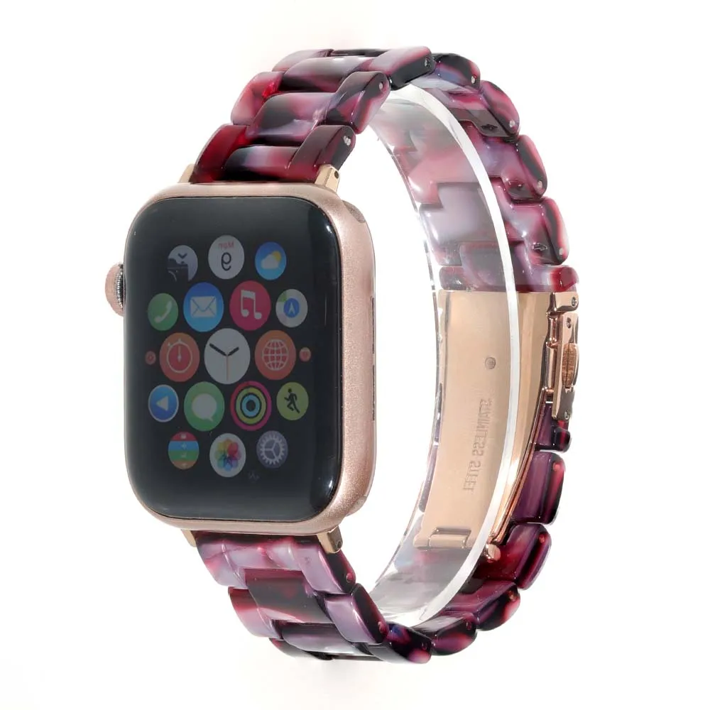 New Resin Apple Watch Band Accessories 20/22/38/40/42/44mm Immitation Ceramic Flat Mouth Pin Buckle Watch Straps Belts Bracelet
New Resin Apple Watch Band Accessories 20/22/38/40/42/44mm Immitation Ceramic Flat Mouth Pin Buckle Watch Straps Belts Bracelet