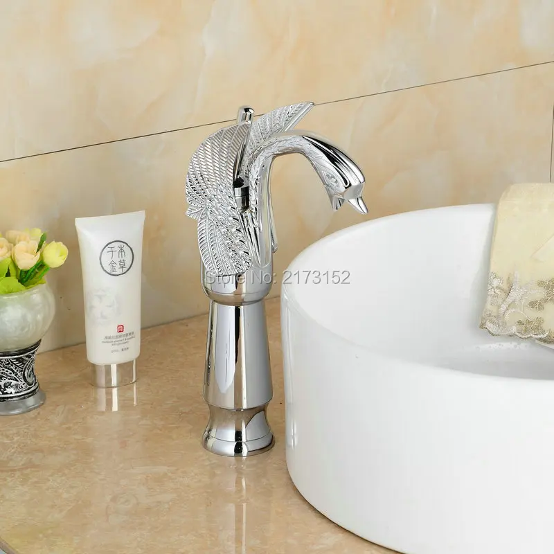 Luxury Tall Chrome Swan Shape Bathroom Faucet Animal Shape Tall Body Brass Basin Sink Mixer Tap C-007
Luxury Tall Chrome Swan Shape Bathroom Faucet Animal Shape Tall Body Brass Basin Sink Mixer Tap C-007