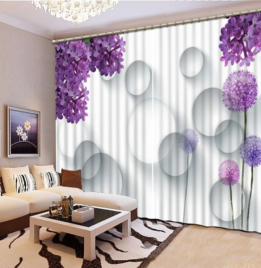 Purple flower 3D Window Curtains For Bedding room Curtains for living room Home Decoration
Purple flower 3D Window Curtains For Bedding room Curtains for living room Home Decoration