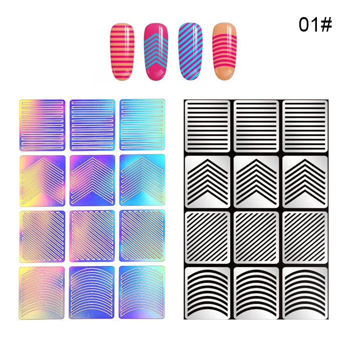 Biutee 12 Tips/Sheet Irregular Triangle Pattern Nail Vinyls Nail Art Manicure Stencil Stickers Easy Use Nail Art Tips
Biutee 12 Tips/Sheet Irregular Triangle Pattern Nail Vinyls Nail Art Manicure Stencil Stickers Easy Use Nail Art Tips