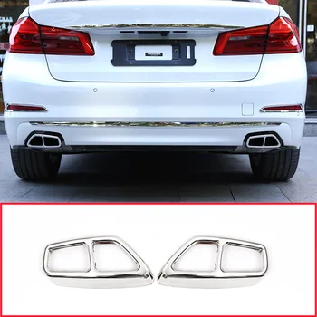 Stainless Steel Car Exhaust pipe Tail Throat Modified Cover Trim For New BMW 5 Series G38 528li 530li 2018 Car Accessories 2pcs
Stainless Steel Car Exhaust pipe Tail Throat Modified Cover Trim For New BMW 5 Series G38 528li 530li 2018 Car Accessories 2pcs