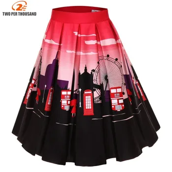 S-4XL Ladies Cotton Pleated Skirts 2019 New Fashion Summer Clothes Vintage Floral Print Ball Gown Pleated Midi Skater Skirts
S-4XL Ladies Cotton Pleated Skirts 2019 New Fashion Summer Clothes Vintage Floral Print Ball Gown Pleated Midi Skater Skirts