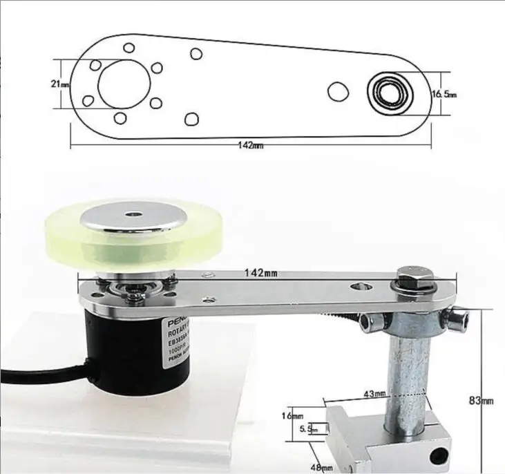 GHS38 wheel encoder drawing