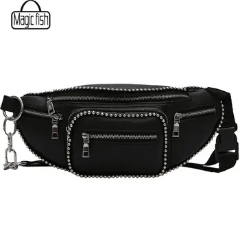 Lady's Casual Messenger Chain Rivets Zippers Leisure Shoulder Hobo Belt Bag A9984/L
Lady's Casual Messenger Chain Rivets Zippers Leisure Shoulder Hobo Belt Bag A9984/L