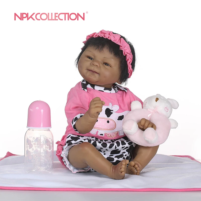 NPKCOLLECTION 16" Newborn Baby Doll Lifelike Silicone Reborn Dolls Black Skin Girl Gift for Birthday Sleeping Bedtime Toys
NPKCOLLECTION 16" Newborn Baby Doll Lifelike Silicone Reborn Dolls Black Skin Girl Gift for Birthday Sleeping Bedtime Toys