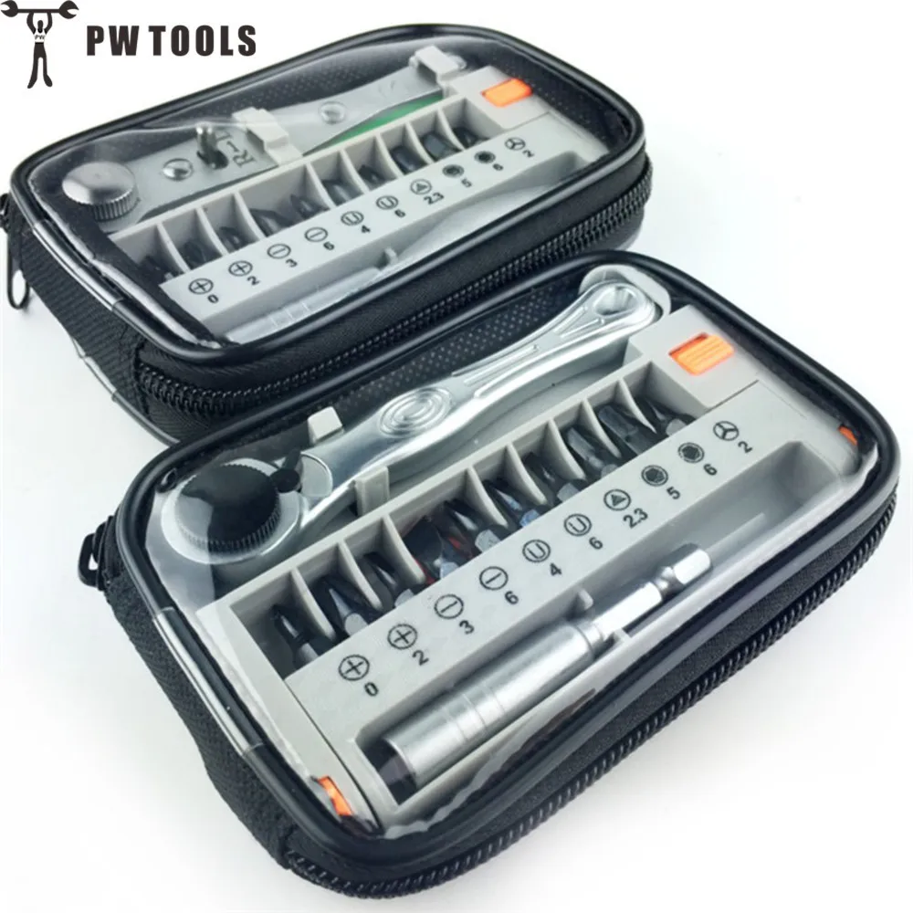 PW TOOLS Multifunctional Mini Portable Ratchet Screwdriver Stainless Steel General 12 in 1 Ratchet Handle Wrench Set
PW TOOLS Multifunctional Mini Portable Ratchet Screwdriver Stainless Steel General 12 in 1 Ratchet Handle Wrench Set
