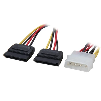 8inch Molex 4-pin Male to 2x SATA 15-pin Female Power Y-Splitter Converter Adpater Cable for ATX 12/5V & Hard Drive Disk HDD/SSD
8inch Molex 4-pin Male to 2x SATA 15-pin Female Power Y-Splitter Converter Adpater Cable for ATX 12/5V & Hard Drive Disk HDD/SSD