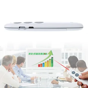 Wireless Presenter, Rechargeable Wireless Laser Pointer, RF 2.4GHz Powerpoint Clicker Presentation Remote Control Pen
Wireless Presenter, Rechargeable Wireless Laser Pointer, RF 2.4GHz Powerpoint Clicker Presentation Remote Control Pen