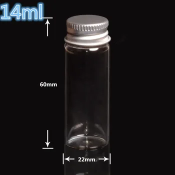 22*60mm 14ml Mini Clear Glass Bottles With Aluminum Cap Tiny Glass Vials Jars essential oil bottle Free Shipping 100pcs
22*60mm 14ml Mini Clear Glass Bottles With Aluminum Cap Tiny Glass Vials Jars essential oil bottle Free Shipping 100pcs