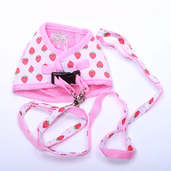 Dog Cat Sweet Harness&Leash Strawberry Desgin Pet puppy Harness Soft Walk Collar 3 sizes
Dog Cat Sweet Harness&Leash Strawberry Desgin Pet puppy Harness Soft Walk Collar 3 sizes