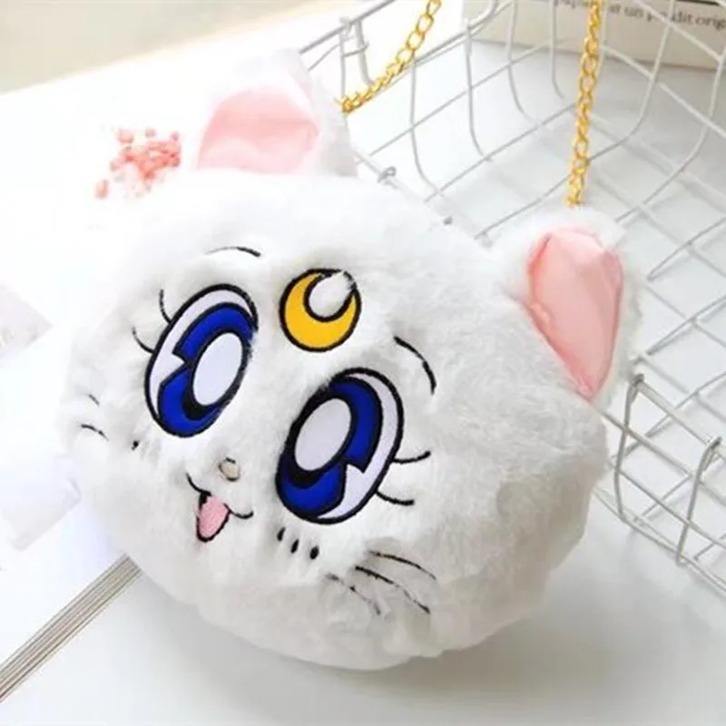 1pc 25cm Cartoon Sailor Moon Plush Luna Cat Messenger Bag kawaii Soft Shoulder Coin Purse Plush Bag Girl kid cute Birthday Gift
1pc 25cm Cartoon Sailor Moon Plush Luna Cat Messenger Bag kawaii Soft Shoulder Coin Purse Plush Bag Girl kid cute Birthday Gift