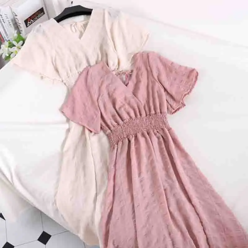 Bohemian Summer Women Chiffon Dress Elegant 2019 Short sleeve V Neck Long Dress Elastic waist Vestidos Female Casual Dresses
Bohemian Summer Women Chiffon Dress Elegant 2019 Short sleeve V Neck Long Dress Elastic waist Vestidos Female Casual Dresses