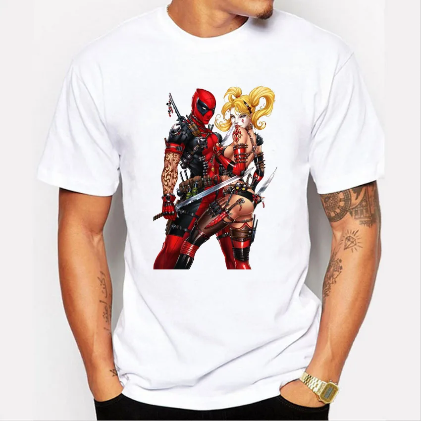 Newest Punk Deadpool Design T Shirt Short Sleeve Summer Style Tops Men O-neck popular tee shirt 
Newest Punk Deadpool Design T Shirt Short Sleeve Summer Style Tops Men O-neck popular tee shirt