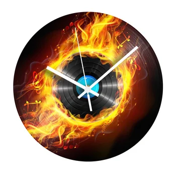 Fire Record Wall Clock Modern Design Silent Quartz Living Room Decorative Clock Flame Vinyl CD Record Clocks Birthday Gift 
Fire Record Wall Clock Modern Design Silent Quartz Living Room Decorative Clock Flame Vinyl CD Record Clocks Birthday Gift