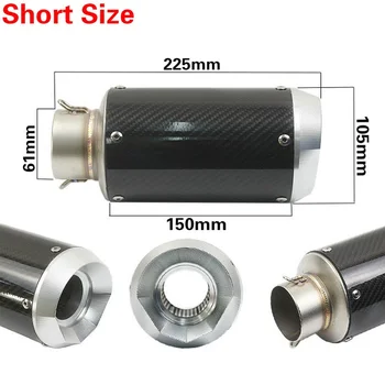 61MM Exhaust Motorcycle Carbon Fiber CNC Aluminum Circle Motorbike Exhaust Muffler Pipe CBR CB400 CB600 CBR1000 AR008
61MM Exhaust Motorcycle Carbon Fiber CNC Aluminum Circle Motorbike Exhaust Muffler Pipe CBR CB400 CB600 CBR1000 AR008
