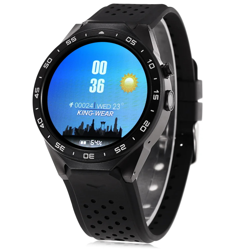 KingWear KW88 3G Smartwatch Phone Android 5.1 MTK6580 Quad Core 512MB 4GB GPS Pedometer 1.39'' Screen Smart Watch
KingWear KW88 3G Smartwatch Phone Android 5.1 MTK6580 Quad Core 512MB 4GB GPS Pedometer 1.39'' Screen Smart Watch