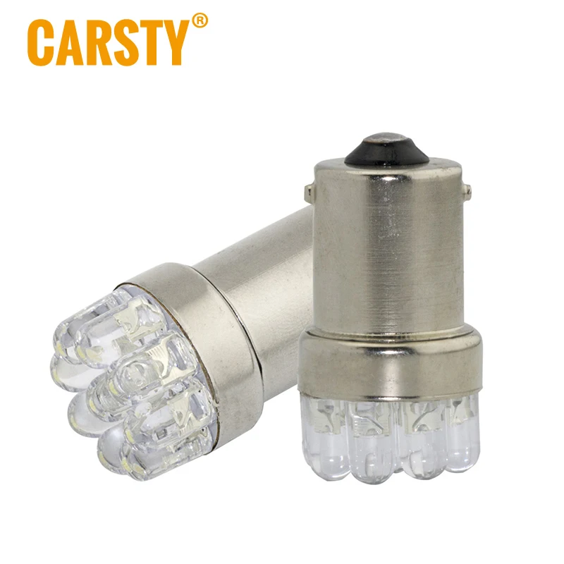 Carsty продажа новых автомобилей светодиодные габаритные огни 2X1156 Ba15s 9led 1 w для