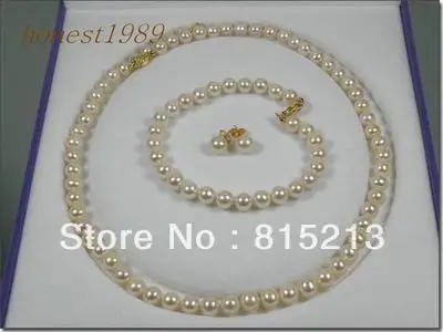ddh0030 GORGEOUS ROUND 6mm AAA+ WHITE AKOYA PEARL BRACELET EARRING SET 14K 18" NECKLACE
ddh0030 GORGEOUS ROUND 6mm AAA+ WHITE AKOYA PEARL BRACELET EARRING SET 14K 18" NECKLACE
