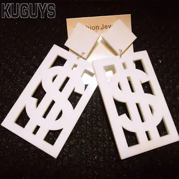 KUGUYS Fashion Jewelry Oorbellen White Black Gold Large Earrings for Women Pendientes HipHop Dollar Drop Earring DJ DS Brincos
KUGUYS Fashion Jewelry Oorbellen White Black Gold Large Earrings for Women Pendientes HipHop Dollar Drop Earring DJ DS Brincos