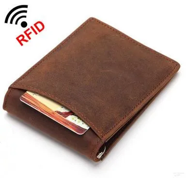 RFID Blocking Bifold Slim Genuine Leather Thin Minimalist Wallets for Men Money Clip Made From Full Grain Leather
RFID Blocking Bifold Slim Genuine Leather Thin Minimalist Wallets for Men Money Clip Made From Full Grain Leather