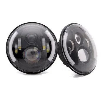 Marlaa 2PCS 7 Inch LED Headlight H4 H13 Hi-Lo With Halo Angel Eyes for Lada 4x4 urban Niva Jeep JK Land rover defender Hummer H1
Marlaa 2PCS 7 Inch LED Headlight H4 H13 Hi-Lo With Halo Angel Eyes for Lada 4x4 urban Niva Jeep JK Land rover defender Hummer H1