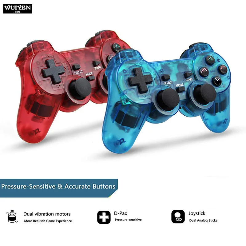 WUIYBN Gamepad Controle Wireless 2.4G Controller For Sony PS2 Playstation 2 Console Joystick Double Vibration Shock Joypad
WUIYBN Gamepad Controle Wireless 2.4G Controller For Sony PS2 Playstation 2 Console Joystick Double Vibration Shock Joypad