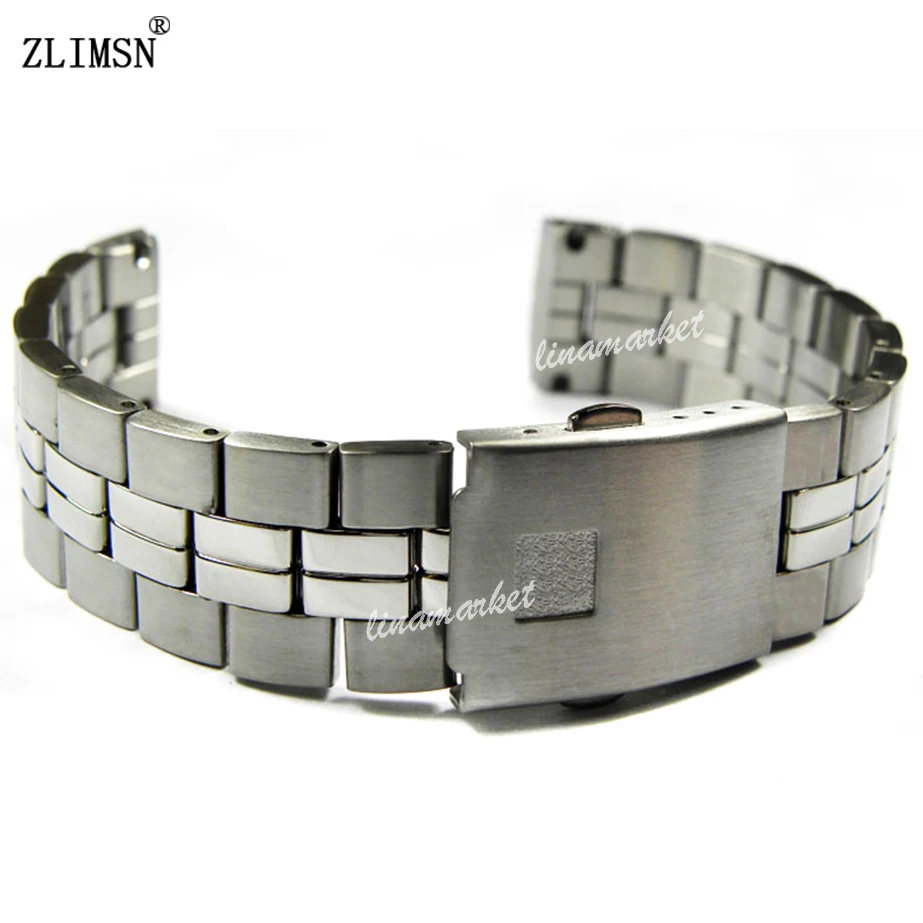 ZLIMSN 19mm NEW Men's Silver Watchbands Polished Strap Men Brushed Watch Bands Bracelets For T049407 Relojes Hombre
ZLIMSN 19mm NEW Men's Silver Watchbands Polished Strap Men Brushed Watch Bands Bracelets For T049407 Relojes Hombre