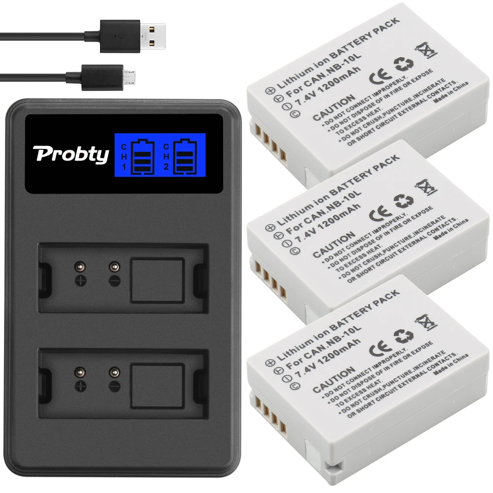 NB-10L Replacement Battery and USB Dual Charger for Canon SX40 HS SX40HS SX50 PowerShot SX40 HS SX50 HS SX60 HS
NB-10L Replacement Battery and USB Dual Charger for Canon SX40 HS SX40HS SX50 PowerShot SX40 HS SX50 HS SX60 HS