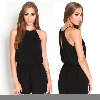 Fashion Sexy Summer Style Casual Solid Jumpsuit Sleeveless Halter Keyhole Back Jumpsuits Rompers Womens Clothing
Fashion Sexy Summer Style Casual Solid Jumpsuit Sleeveless Halter Keyhole Back Jumpsuits Rompers Womens Clothing