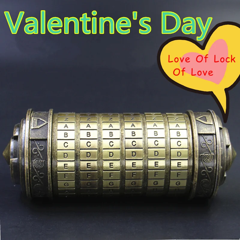 The Davinci Code Cryptex Valentine's Day Confession Girlfriend Boyfriend Birthday Gift Lock+2Rings Gift Packaging
The Davinci Code Cryptex Valentine's Day Confession Girlfriend Boyfriend Birthday Gift Lock+2Rings Gift Packaging