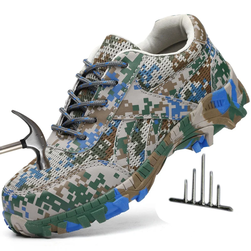 Men's Outdoor Steel Toe Cap Protective Safety Shoes Men Steel-Mid Sole Puncture Proof Work Shoes Breathable 
Men's Outdoor Steel Toe Cap Protective Safety Shoes Men Steel-Mid Sole Puncture Proof Work Shoes Breathable