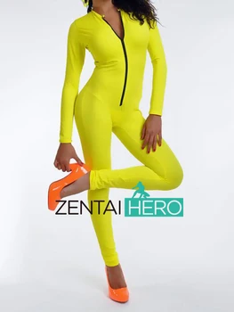 Free Shipping DHL Cheap Yellow Unisex Lycra Suit Spandex Zentai Catsuit For Halloween Costume Front Zipper LC1537
Free Shipping DHL Cheap Yellow Unisex Lycra Suit Spandex Zentai Catsuit For Halloween Costume Front Zipper LC1537