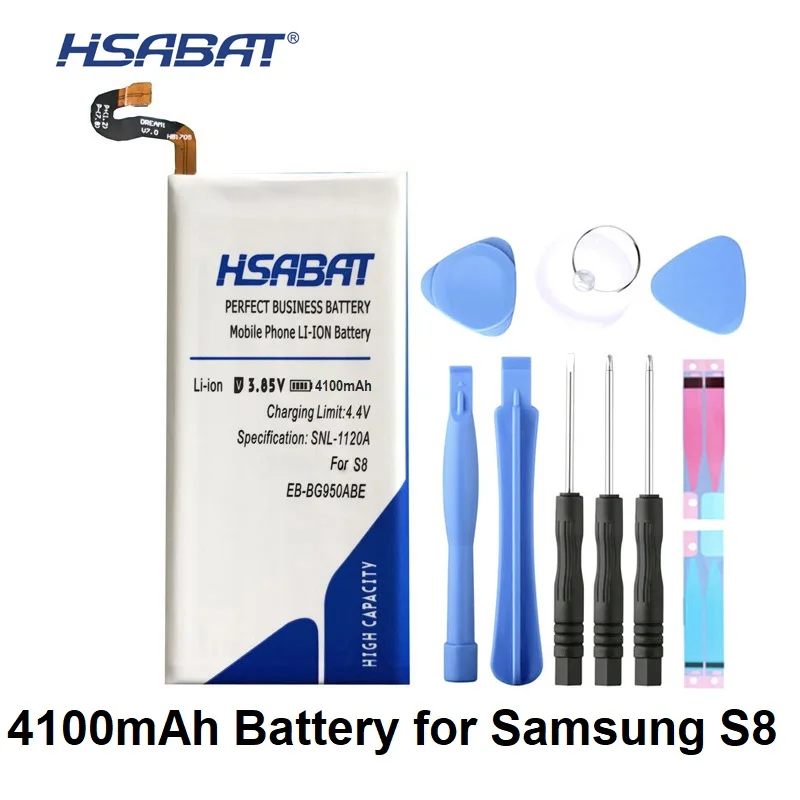 HSABAT 4100mAh EB-BG950ABE Battery for Samsung Galaxy S8 G9508 G9500 G950U SM-G9508 SM-G G Project Dream G950A G950T G950 G950F
HSABAT 4100mAh EB-BG950ABE Battery for Samsung Galaxy S8 G9508 G9500 G950U SM-G9508 SM-G G Project Dream G950A G950T G950 G950F