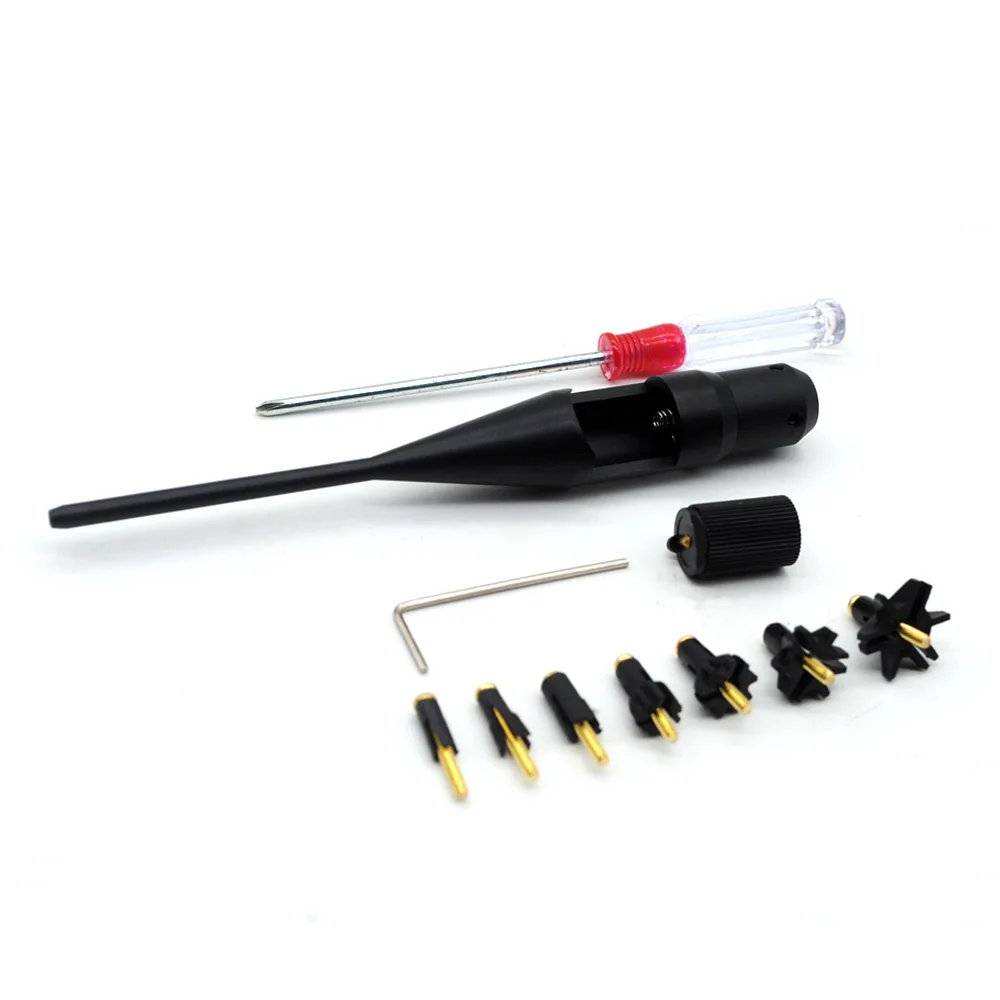 Laser bore sight Collimator Hunting rifle scope red dot fit 0.177 to 0.780 Caliber airsoft
Laser bore sight Collimator Hunting rifle scope red dot fit 0.177 to 0.780 Caliber airsoft