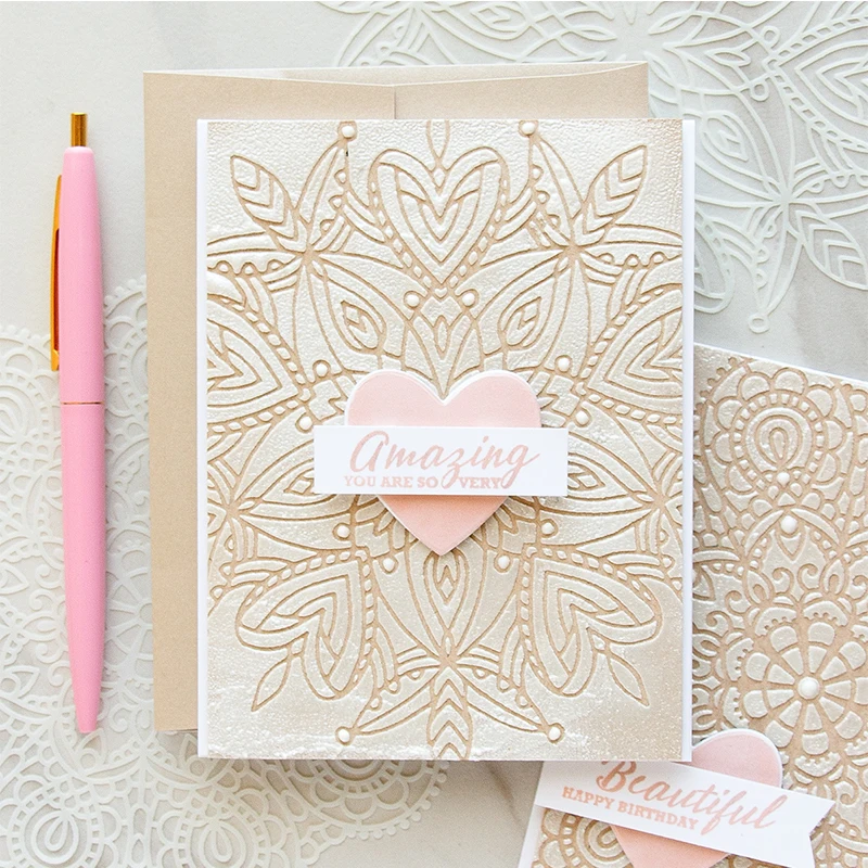 Heart Mandala Stencil for DIY Scrapbooking Album Photo DIY Paper Card Craft Fun Plastic Templates Decor New 6x6in Hand painting
Heart Mandala Stencil for DIY Scrapbooking Album Photo DIY Paper Card Craft Fun Plastic Templates Decor New 6x6in Hand painting