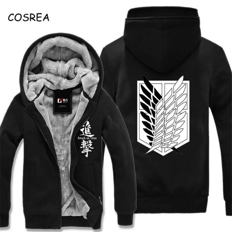 Anime Attack on Titan Print Cosplay Girls Hoodie Sweatshirt Men Hoodies Zipper Winter Coat Warm Attack of The Titans Clothes
Anime Attack on Titan Print Cosplay Girls Hoodie Sweatshirt Men Hoodies Zipper Winter Coat Warm Attack of The Titans Clothes