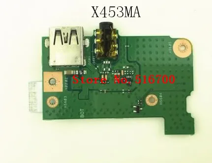 Фото Запасные части или ремонт для ASUS X453MA USB кабель платы _ IO аудио Плата 60NB04W0-IO1020 -200 |