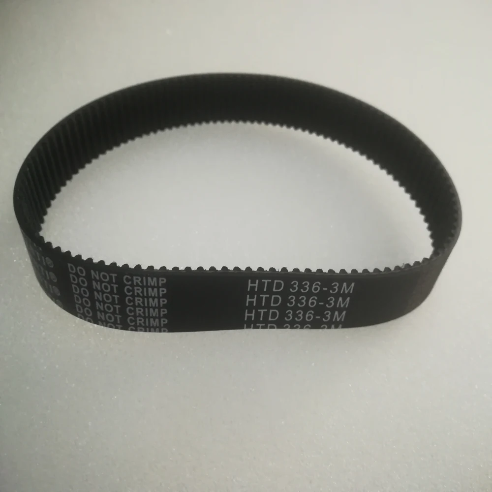 HTD 3M-336 Close Loop Timing Pulley Belt 15mm Width 336mm length 112 teeth CO2 laser engraving cutting
HTD 3M-336 Close Loop Timing Pulley Belt 15mm Width 336mm length 112 teeth CO2 laser engraving cutting