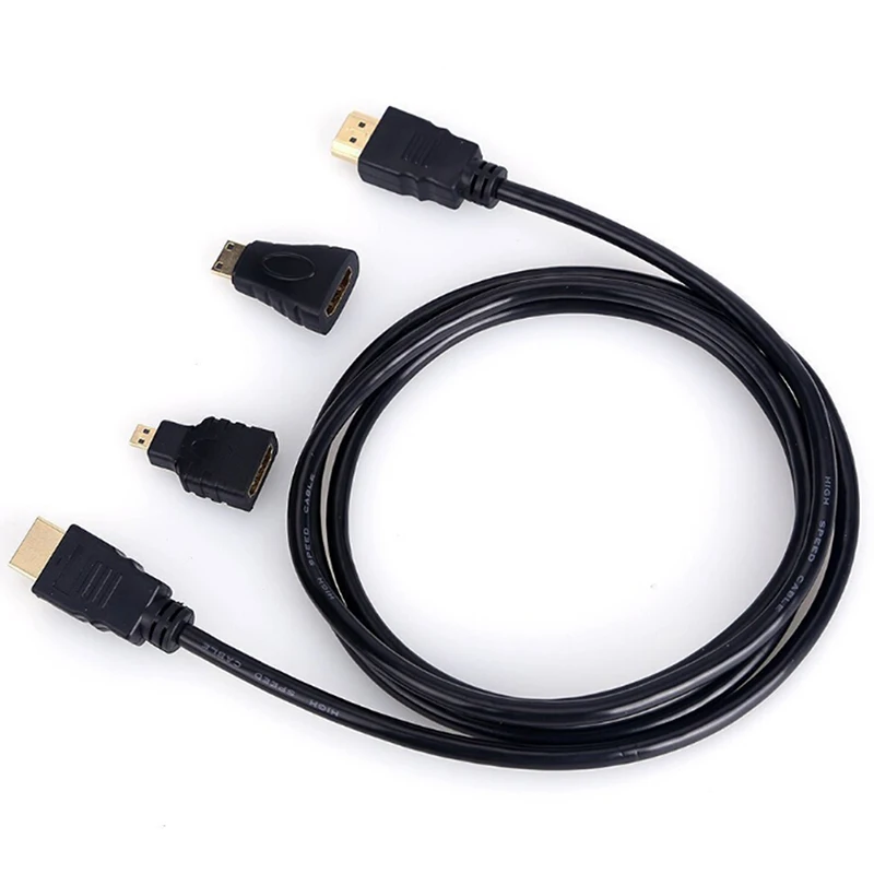 3 in 1 HDMI HDTV Adapter for PC Laptop Tablet HDMI to VGA Adapter Converter Micro HDMI Cable Support Full HD 1080P HDTV
3 in 1 HDMI HDTV Adapter for PC Laptop Tablet HDMI to VGA Adapter Converter Micro HDMI Cable Support Full HD 1080P HDTV
