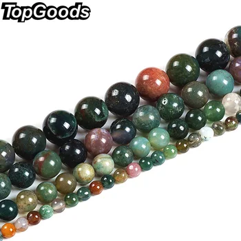 TopGoods Wholesale Natural Indian Agate Round Loose Stone Beads Charms Bracelet Jewelry Accessories 4 6 8 10 12mm
TopGoods Wholesale Natural Indian Agate Round Loose Stone Beads Charms Bracelet Jewelry Accessories 4 6 8 10 12mm