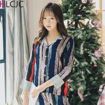 잠옷 Fashion Women пижама 2019 Summer Long Sleeved Women Pajamas Set Long Pant Pyjamas Sets Cotton Leisure Sleepwear Sleep Wear
잠옷 Fashion Women пижама 2019 Summer Long Sleeved Women Pajamas Set Long Pant Pyjamas Sets Cotton Leisure Sleepwear Sleep Wear